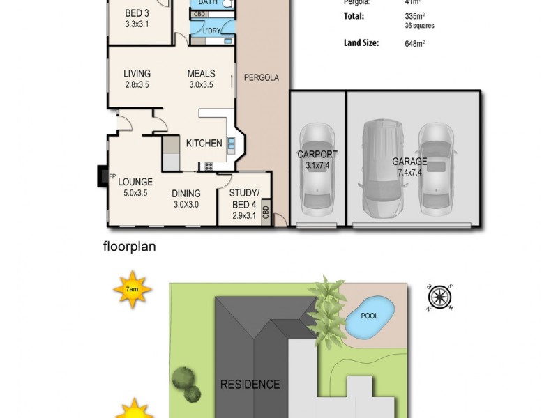 1 Dorchester Court, Frankston VIC 3199 Floorplan