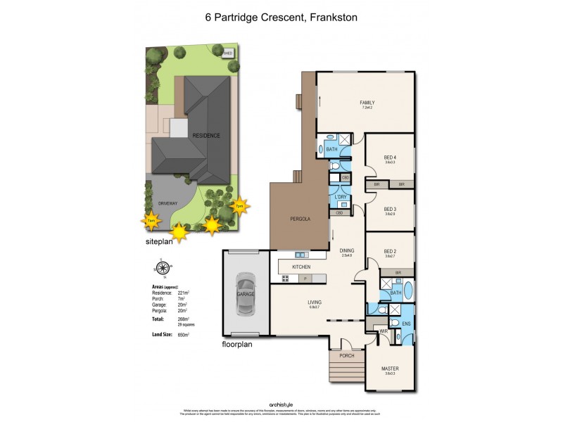 6 Partridge Crescent, Frankston VIC 3199 Floorplan