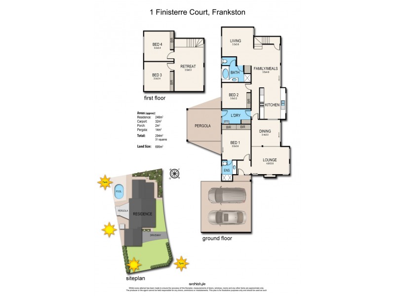 1 Finisterre Court, Frankston VIC 3199 Floorplan