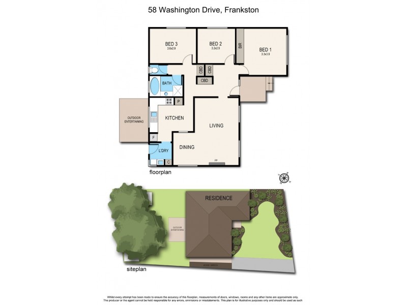58 Washington Drive, Frankston VIC 3199 Floorplan