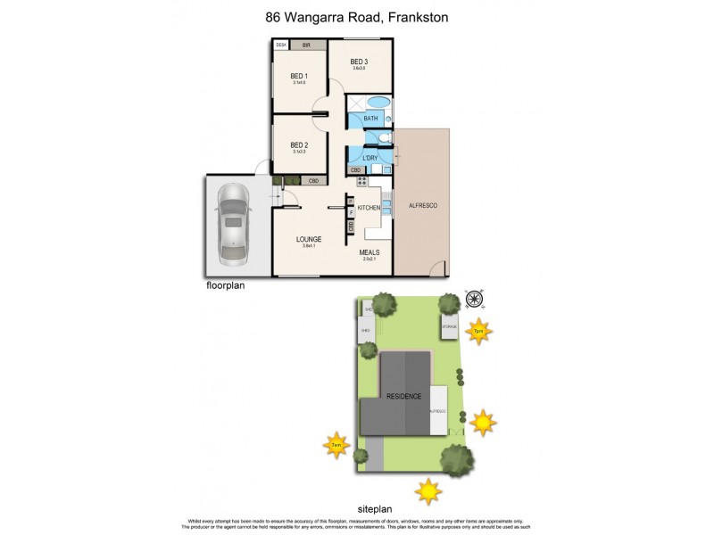 86 Wangarra Road, Frankston VIC 3199 Floorplan