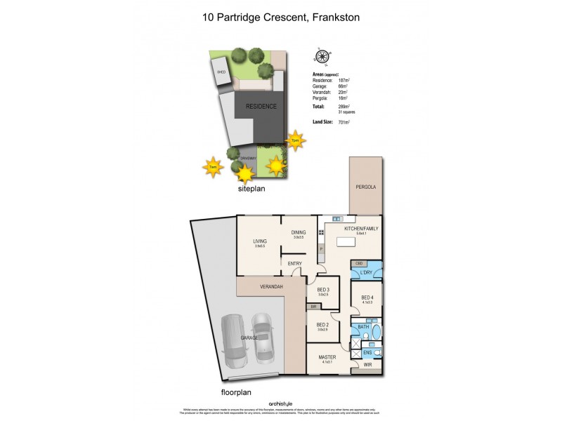 10 Partridge Crescent, Frankston VIC 3199 Floorplan