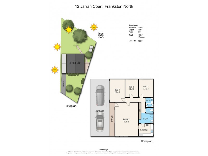 12 Jarrah Court, Frankston North VIC 3200 Floorplan