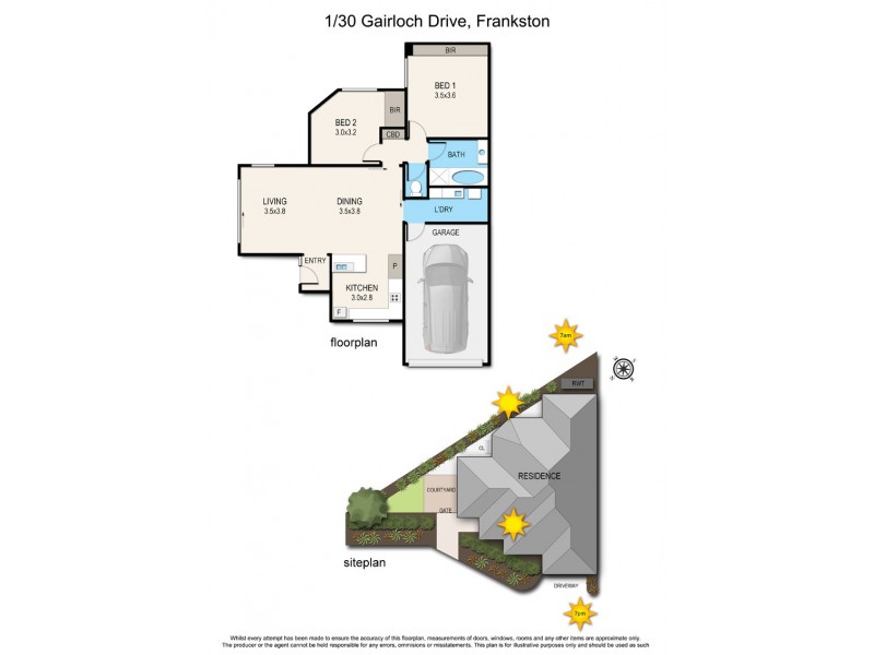 1/30 Gairloch Drive, Frankston VIC 3199 Floorplan
