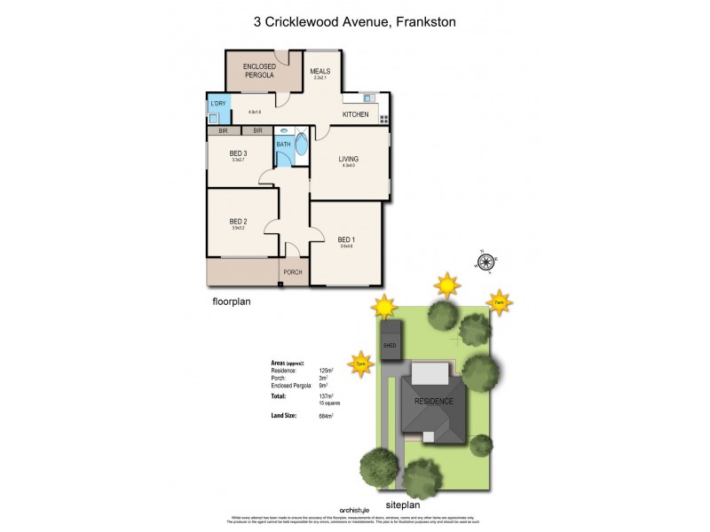3 Cricklewood Avenue, Frankston VIC 3199 Floorplan