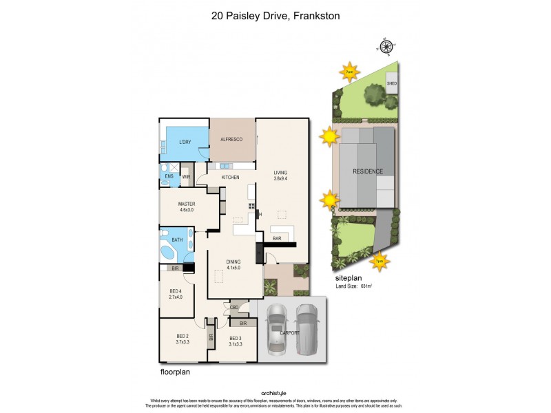 20 Paisley Drive, Frankston VIC 3199 Floorplan