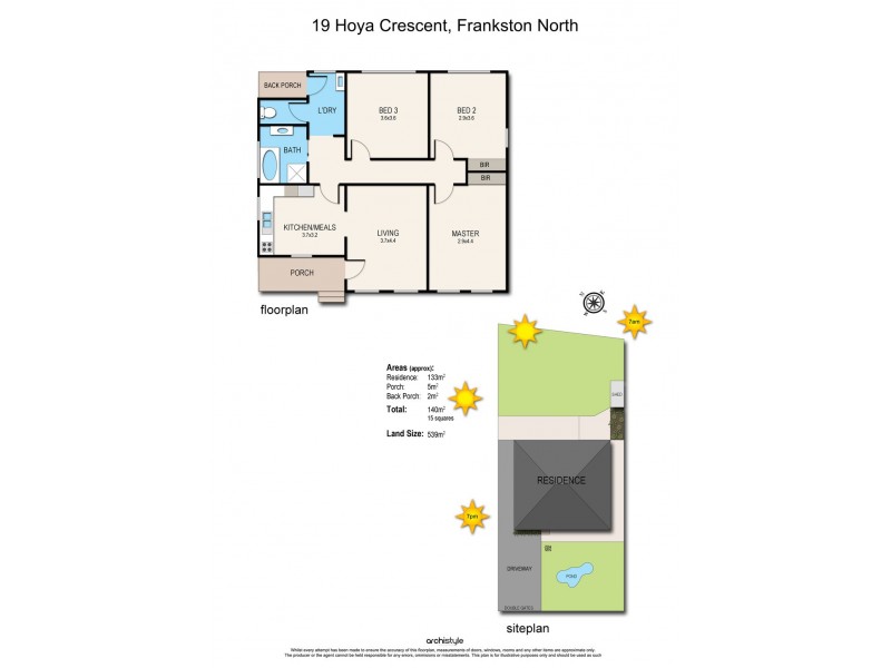 19 Hoya Crescent, Frankston North VIC 3200 Floorplan