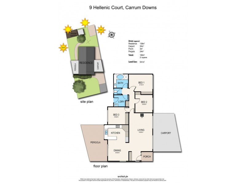 9 Hellenic Court, Carrum Downs VIC 3201 Floorplan