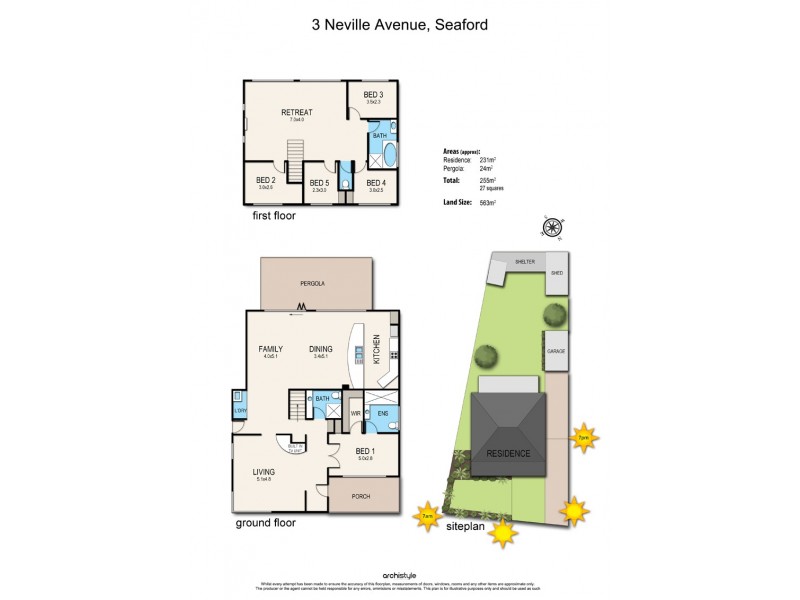 3 Neville Avenue, Seaford VIC 3198 Floorplan