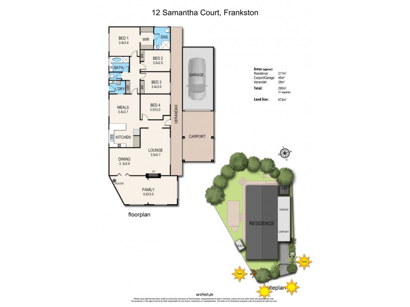 12 Samantha Court, Frankston VIC 3199 Floorplan
