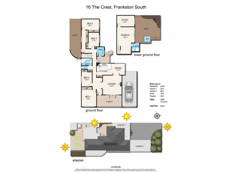 16 The Crest, Frankston South VIC 3199 Floorplan