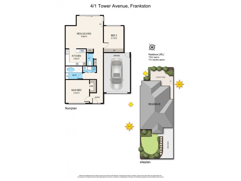 4/1 Tower Avenue, Frankston VIC 3199 Floorplan
