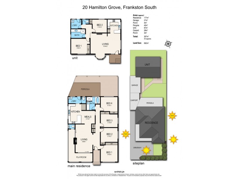 20 Hamilton Grove, Frankston South VIC 3199 Floorplan