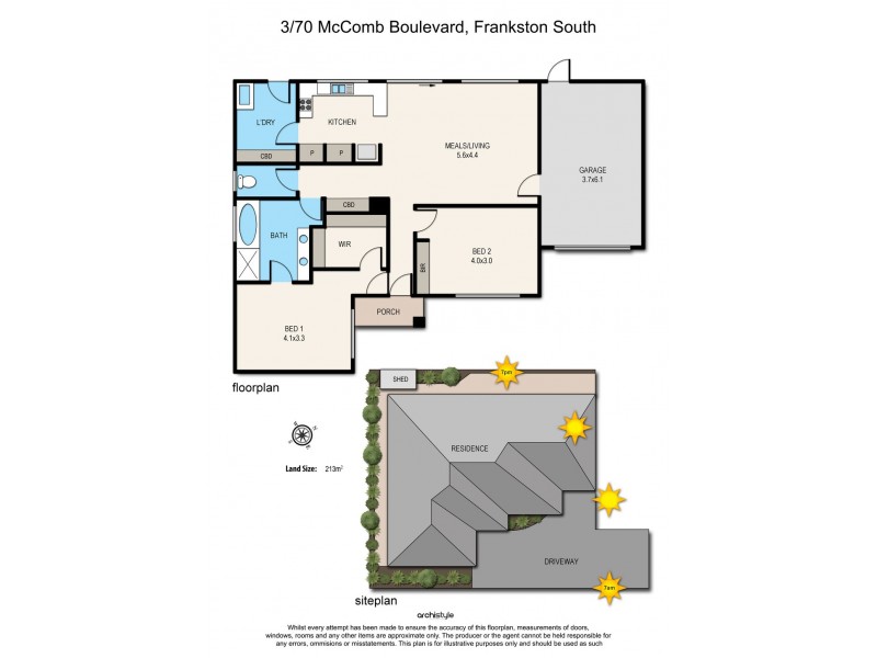 3/70 McComb Boulevard, Frankston South VIC 3199 Floorplan