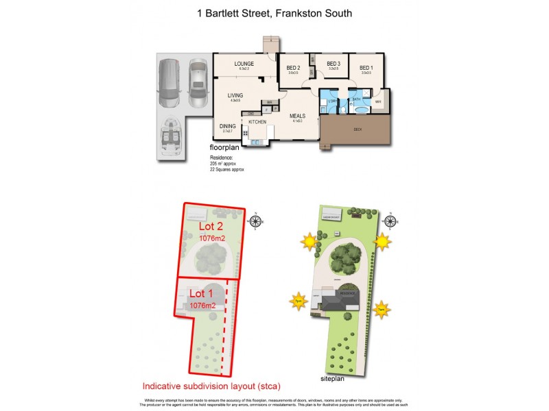 1 Bartlett Street, Frankston South VIC 3199 Floorplan