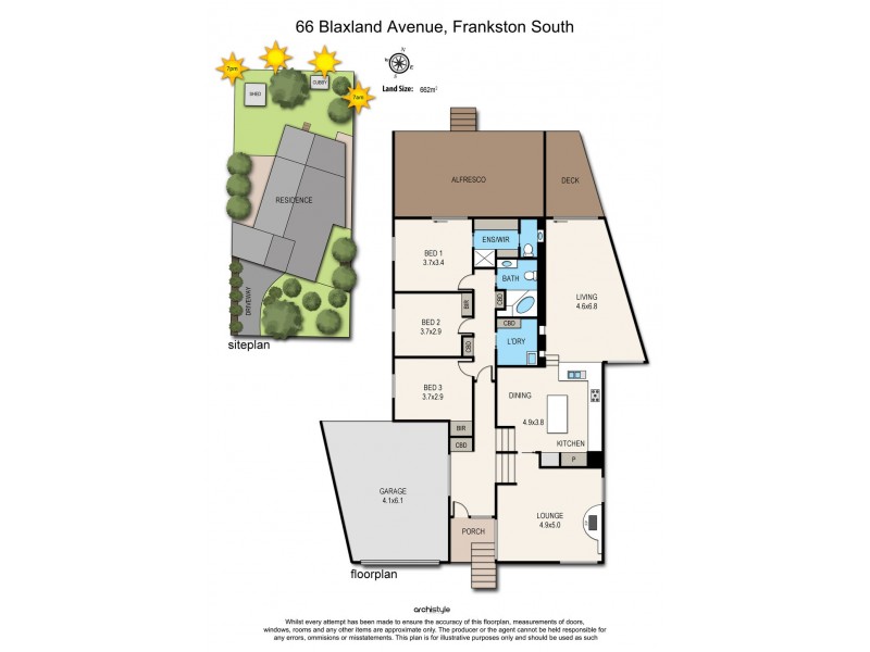 66 Blaxland Avenue, Frankston South VIC 3199 Floorplan