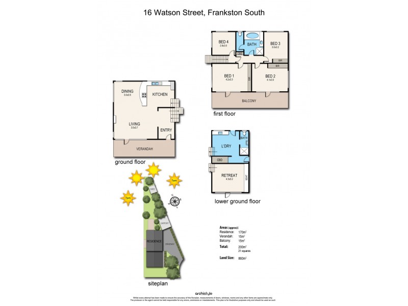 16 Watson Street, Frankston South VIC 3199 Floorplan