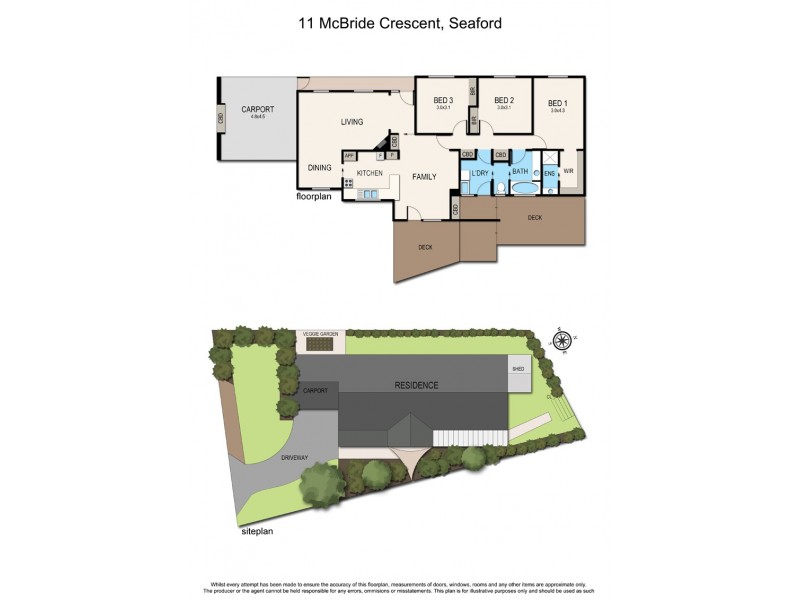 11 McBride Crescent, Seaford VIC 3198 Floorplan