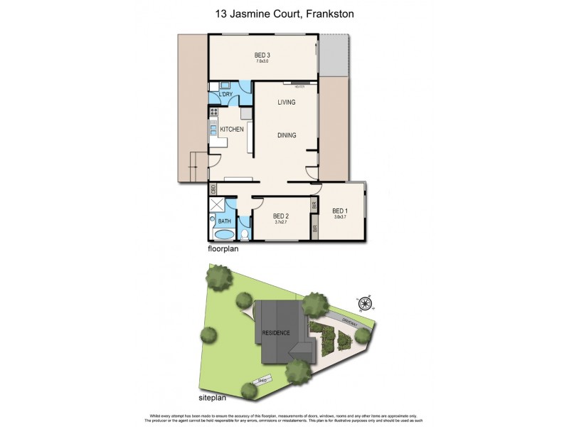 13 Jasmine Court, Frankston VIC 3199 Floorplan
