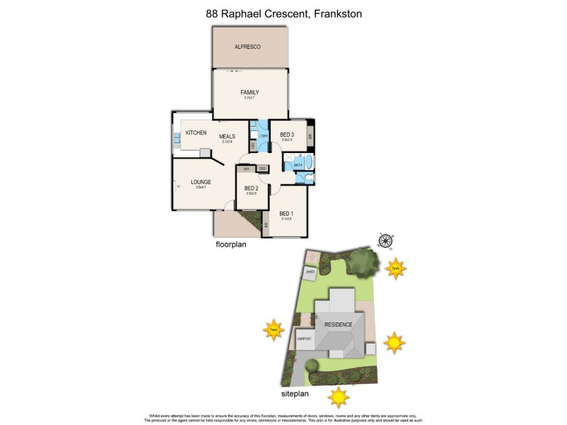 88 Raphael Crescent, Frankston VIC 3199 Floorplan