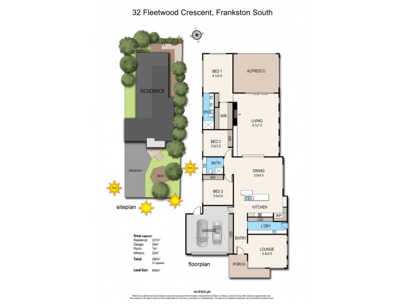 32 Fleetwood Crescent, Frankston South VIC 3199 Floorplan