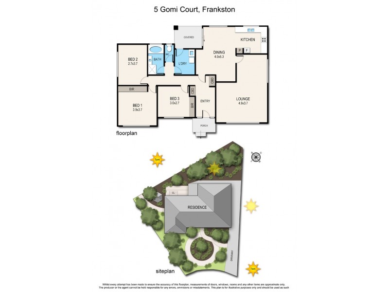 5 Gomi Court, Frankston VIC 3199 Floorplan