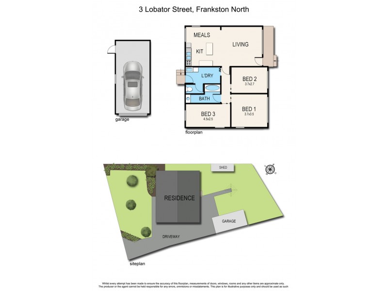3 Lobator Street, Frankston North VIC 3200 Floorplan
