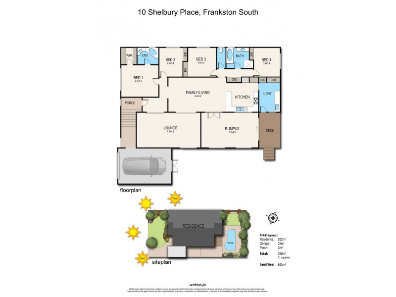 10 Shelbury Place, Frankston South VIC 3199 Floorplan