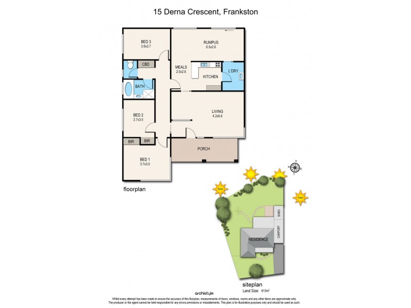 15 Derna Crescent, Frankston VIC 3199 Floorplan