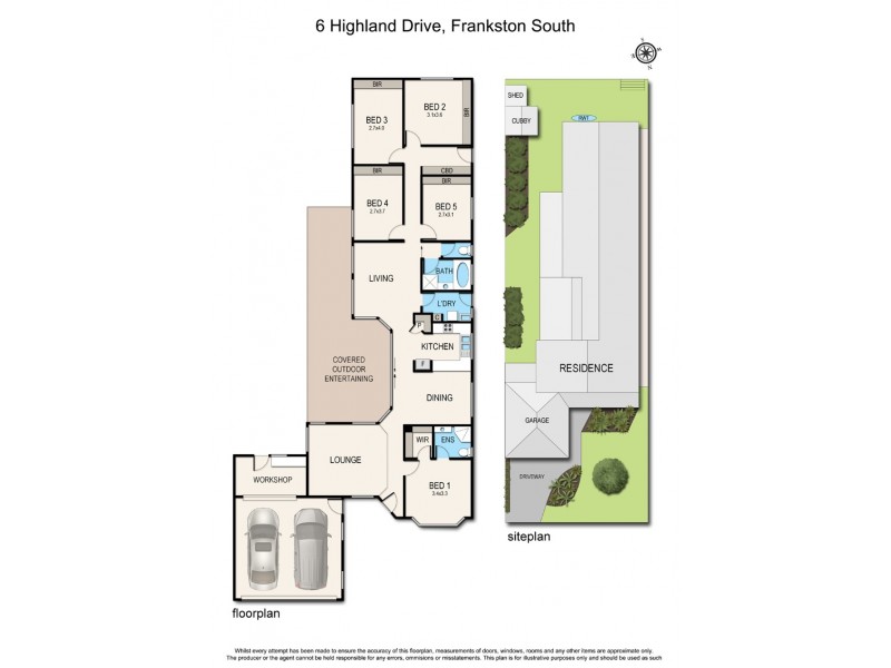 6 Highland Drive, Frankston South VIC 3199 Floorplan
