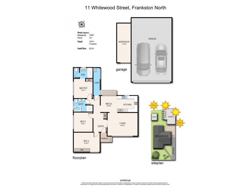 11 Whitewood Street, Frankston North VIC 3200 Floorplan