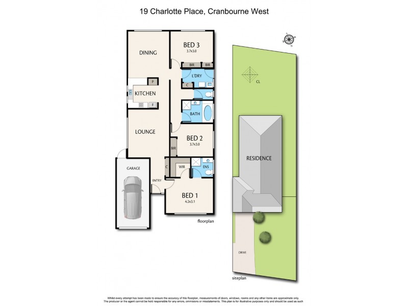 19 Charlotte Place, Cranbourne West VIC 3977 Floorplan
