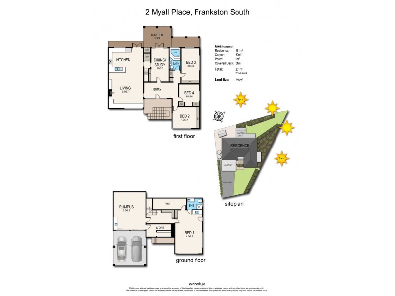 2 Myall Place, Frankston South VIC 3199 Floorplan