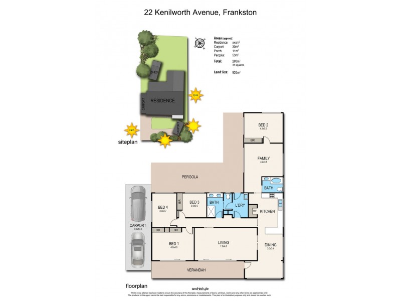 22 Kenilworth Avenue, Frankston VIC 3199 Floorplan