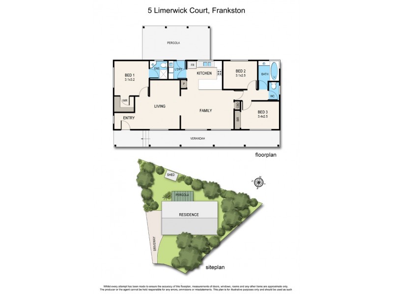 5 Limerwick Court, Frankston VIC 3199 Floorplan
