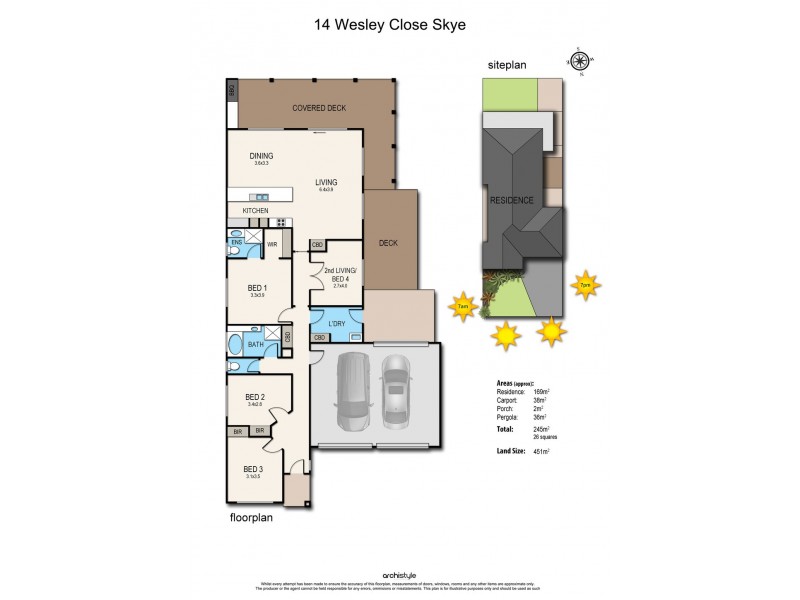 14 Wesley Close, Skye VIC 3977 Floorplan