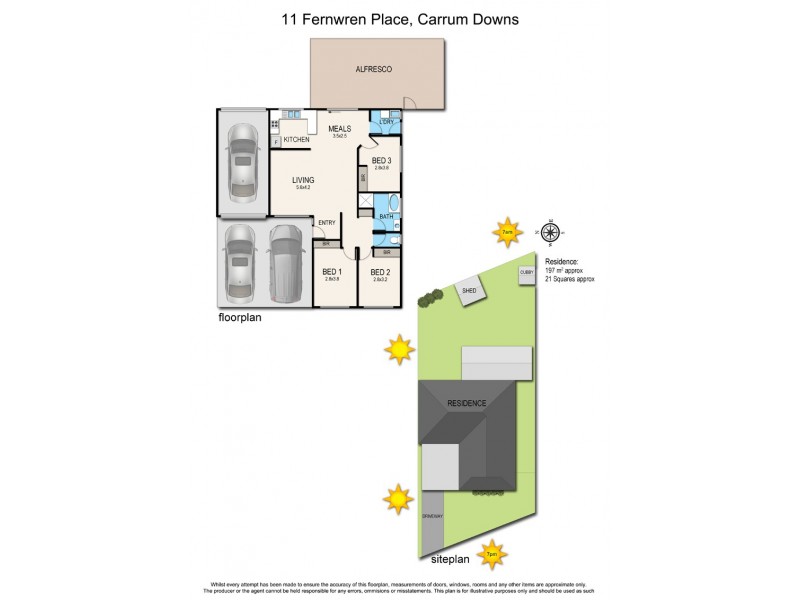 11 Fernwren Place, Carrum Downs VIC 3201 Floorplan
