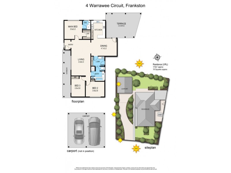 4 Warrawee Circuit, Frankston VIC 3199 Floorplan
