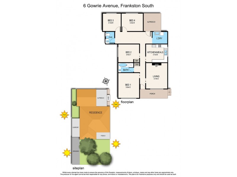 6 Gowrie Avenue, Frankston South VIC 3199 Floorplan