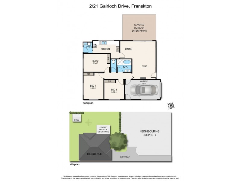 2/21 Gairloch Drive, Frankston VIC 3199 Floorplan