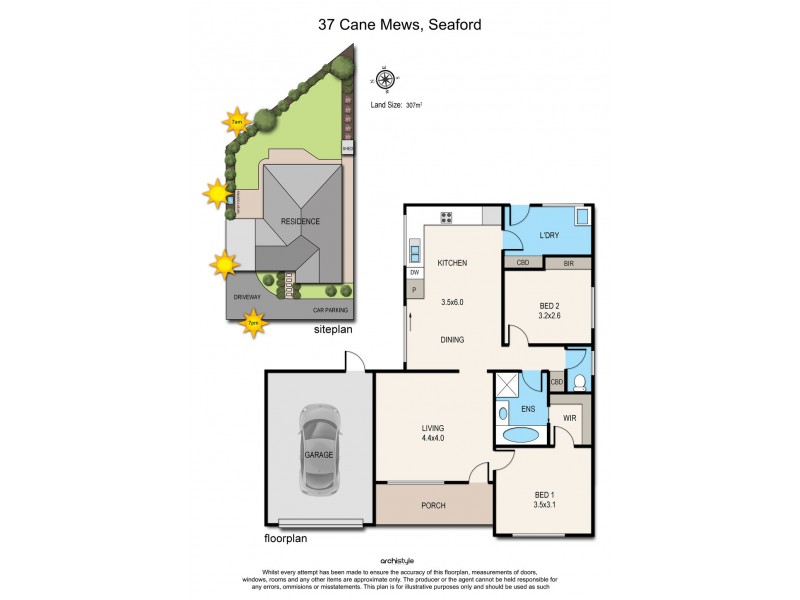 37 Cane Mews, Seaford VIC 3198 Floorplan