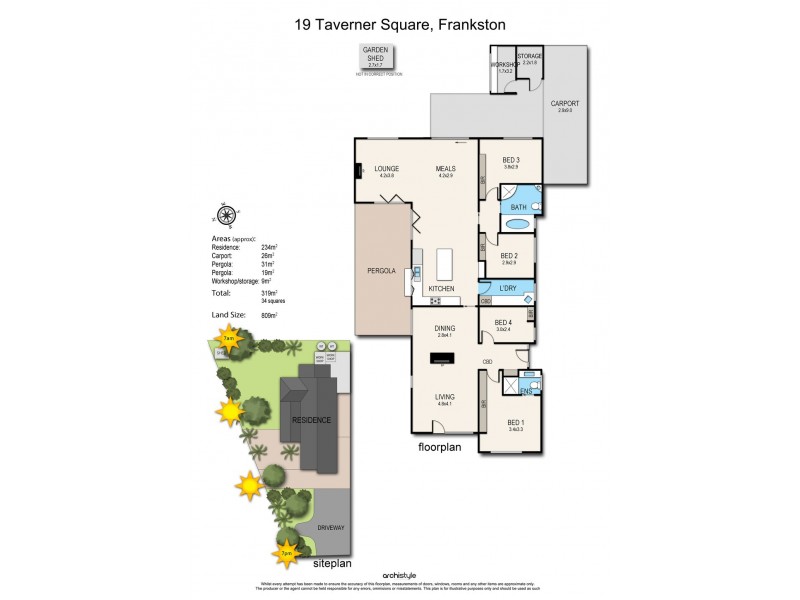 19 Taverner Square, Frankston VIC 3199 Floorplan
