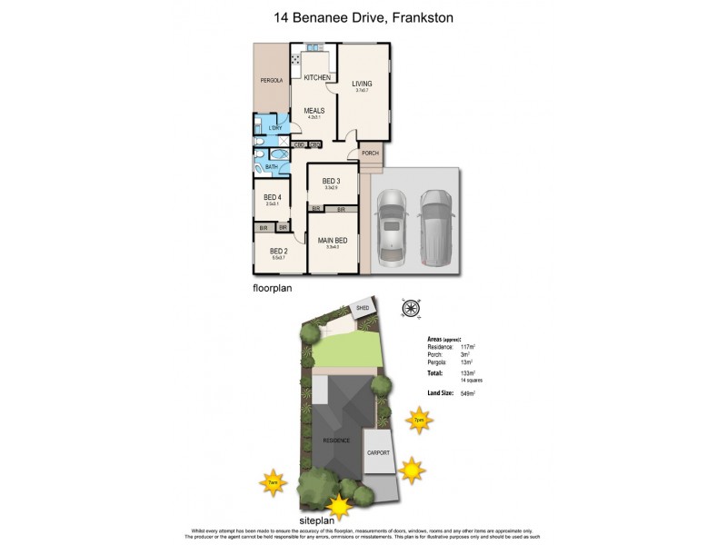 14 Benanee Drive, Frankston VIC 3199 Floorplan