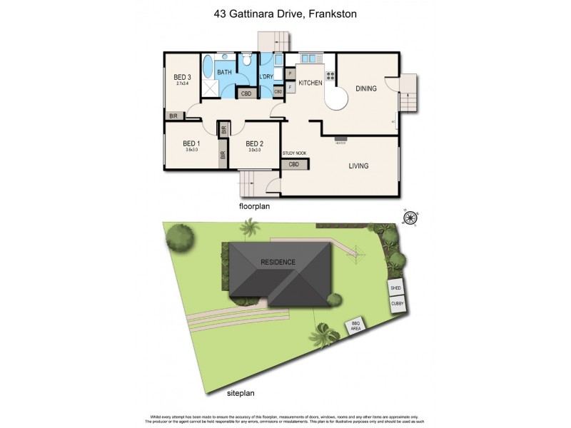 43 Gattinara Drive, Frankston VIC 3199 Floorplan