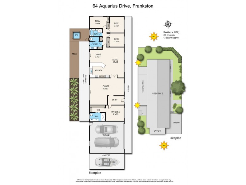 64 Aquarius Drive, Frankston VIC 3199 Floorplan