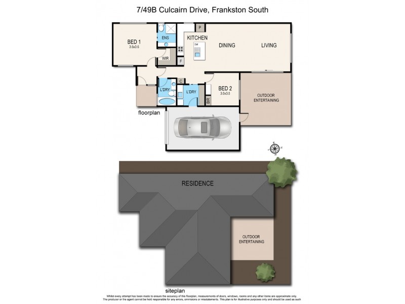 7/49B Culcairn Drive, Frankston South VIC 3199 Floorplan