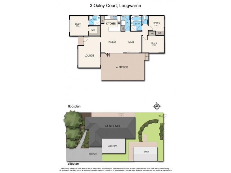 3 Oxley Court, Langwarrin VIC 3910 Floorplan