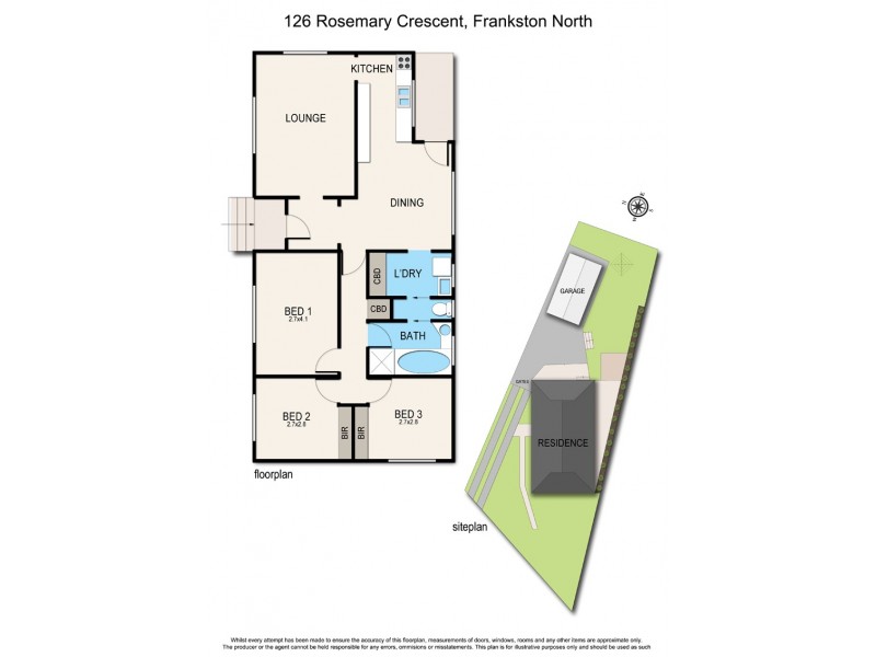 126 Rosemary Crescent, Frankston North VIC 3200 Floorplan