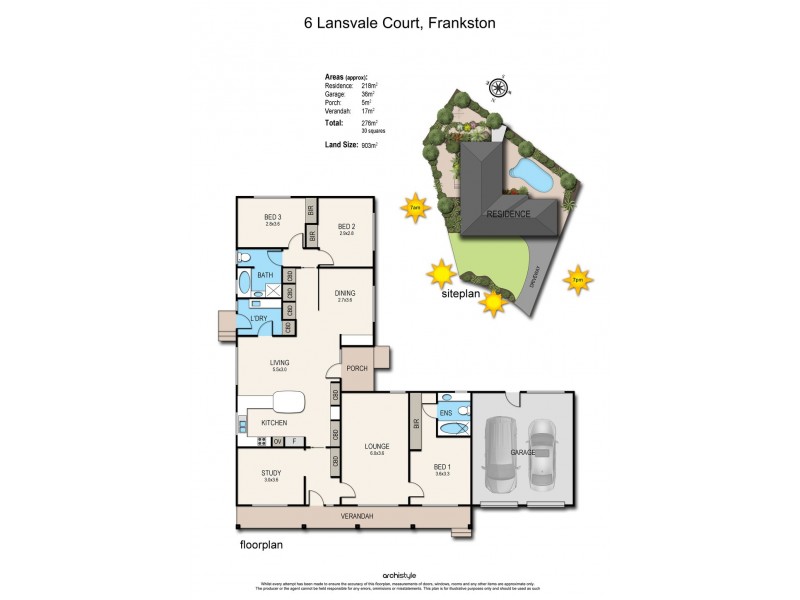 6 Lansvale Court, Frankston VIC 3199 Floorplan