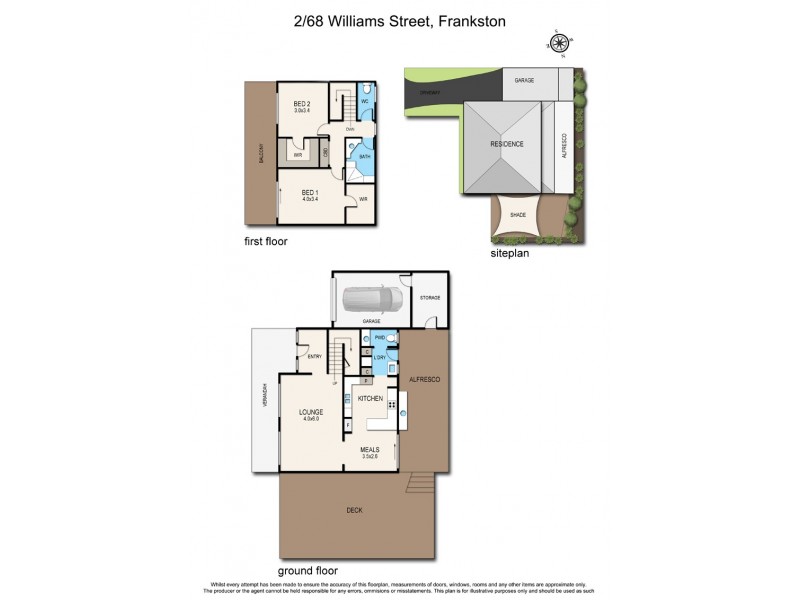 2/68 Williams Street, Frankston South VIC 3199 Floorplan